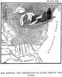 Plate 19. Map showing the distribution of Actaea s...