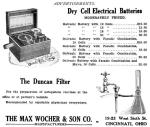 Vol. 7, No. 1, Ad: Electrical batteries.